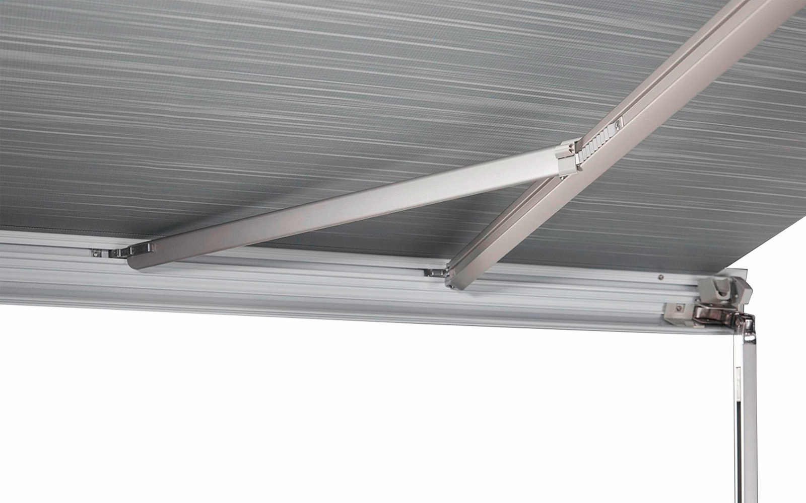 Thule Omnistor 5200 Dachmarkise mit Motor Gehäusefarbe Anthrazit Tuchfarbe Mystic Grau 3 m
