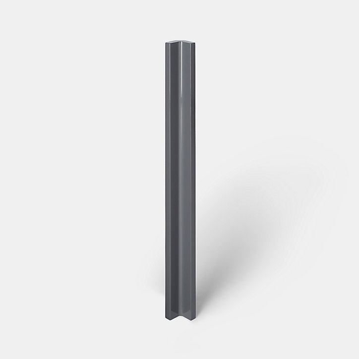 Fileur d'angle GoodHome Stevia Gris anthracite H. 71.5 cm x l. 59 mm x Ep. 5 mm