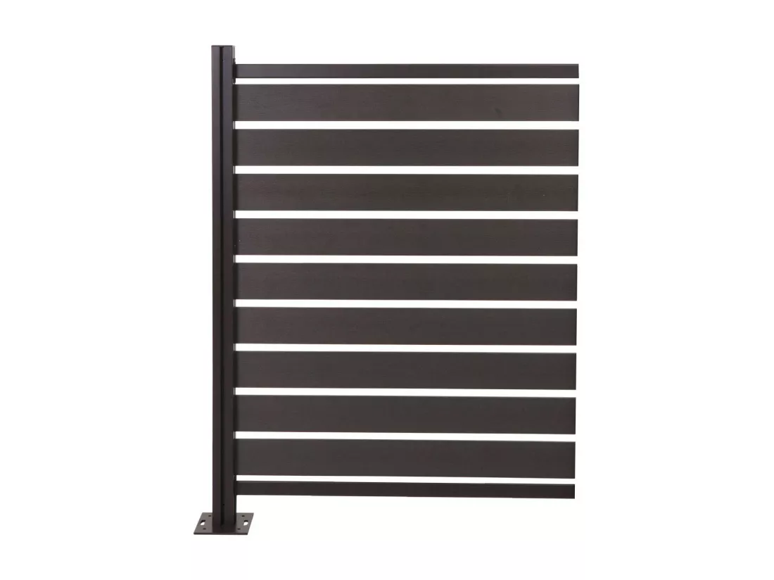 Clôture pour poubelles en aluminium MCW-K57, anthracite