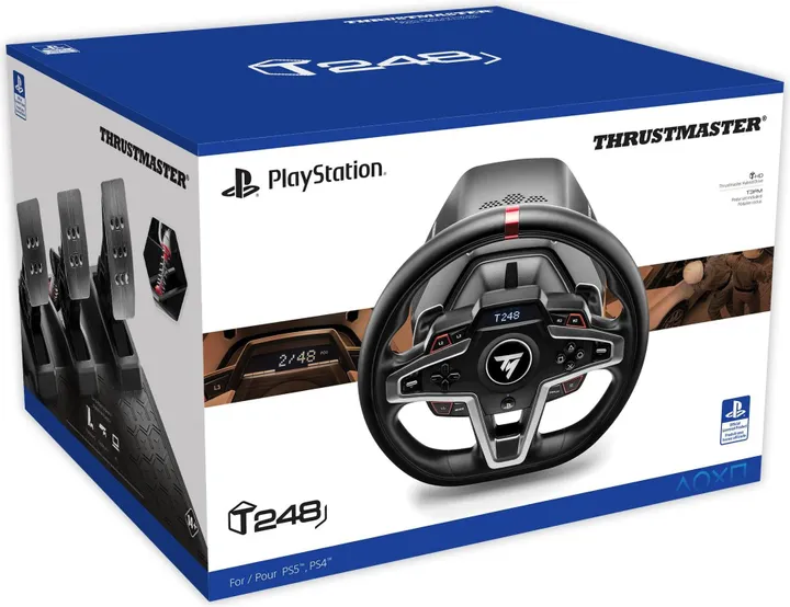 Thrustmaster T248 Rat og Pedalsæt - PC, PlayStation 4, PlayStation 5