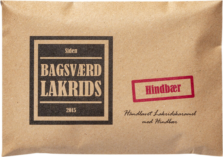 Bagsværd Lakrids Hindbær, 160 gr.