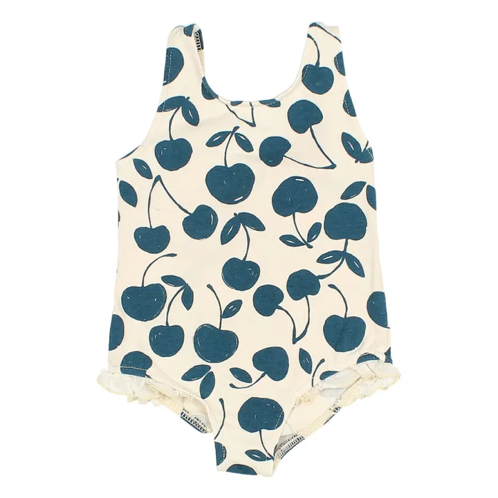 Búho Maillot 1 Pièce Cerises Bébé | Ecru