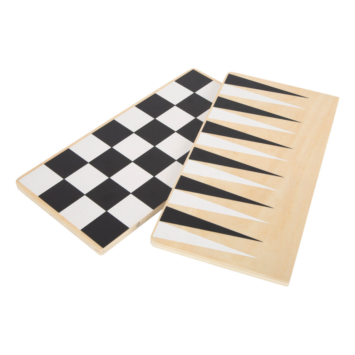 Small Foot-Schaak en Backgammon Spel (Golden Edition)