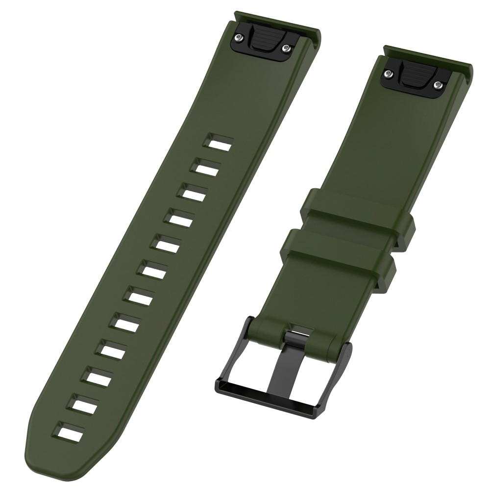 Garmin Fenix 6 Silikon Sport Armband mit 22mm Schnellverschluss (170-220 mm) - Dunkelgrün