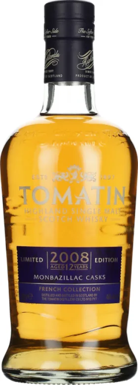 TOMATIN 12 YEARS 2008 MONBAZILLAC FRENCH COLLECTION 70CL