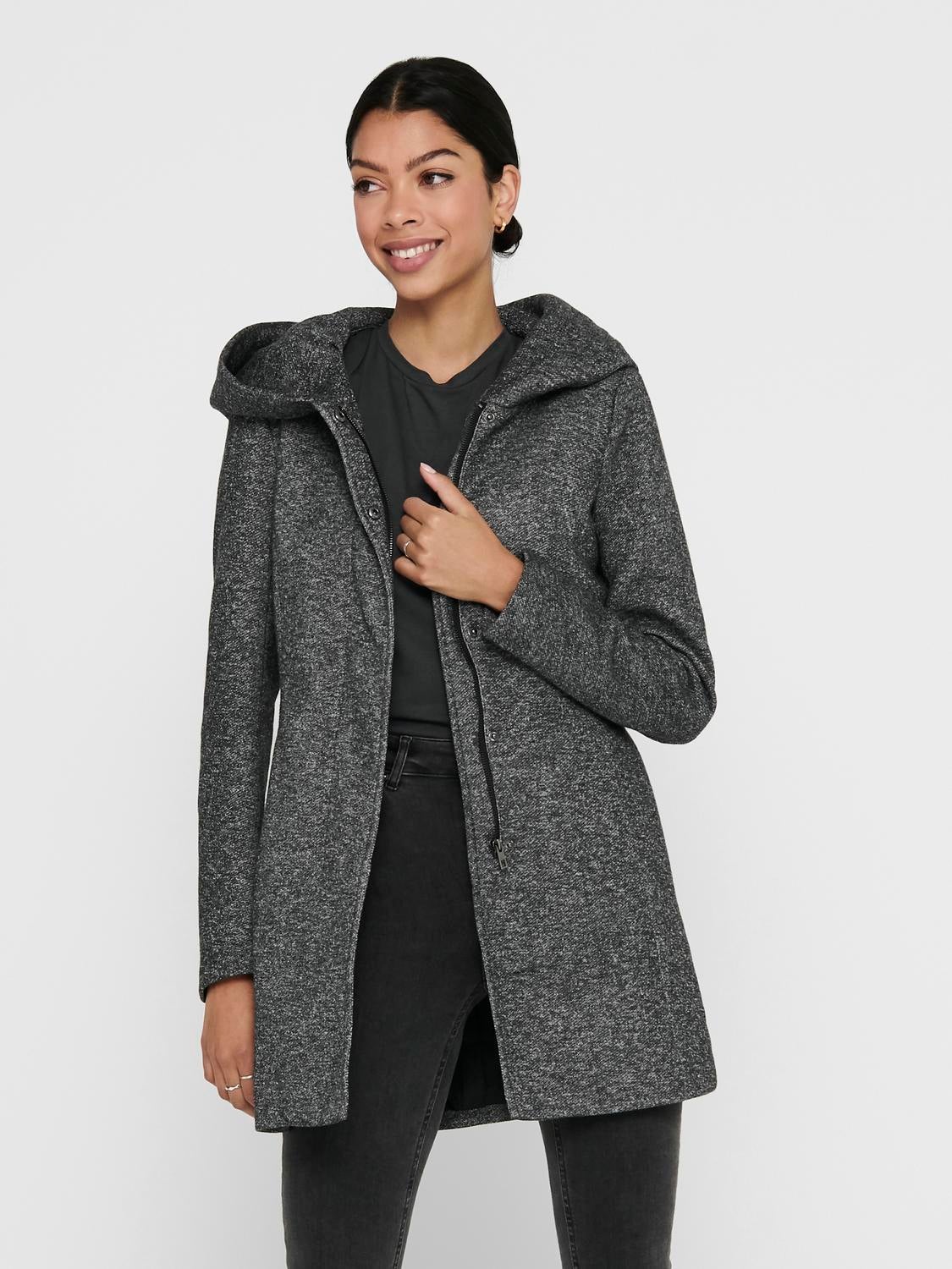 ONLSEDONA Mantel Dark Grey Melange