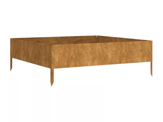 Jardinière bac lit surélevé marron 100 x 100 x 33.5 cm 02_0039283