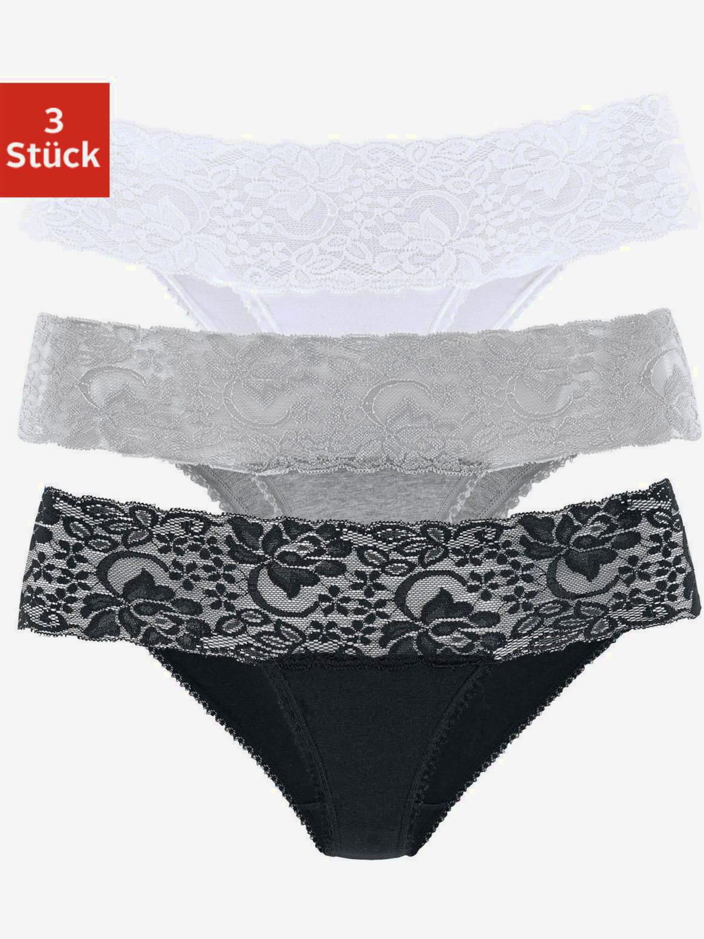 Lot de 3 slips brésiliens vivance