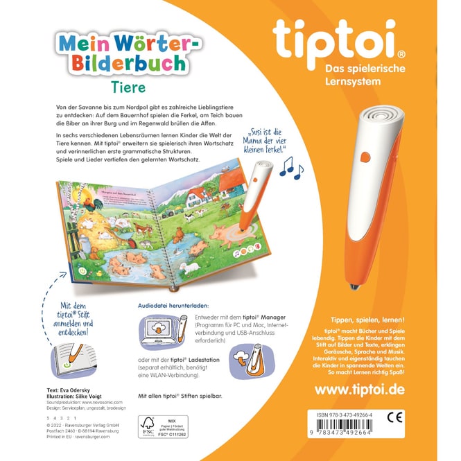 tiptoi® Buch - Mein Wörterbilderbuch - Tiere
