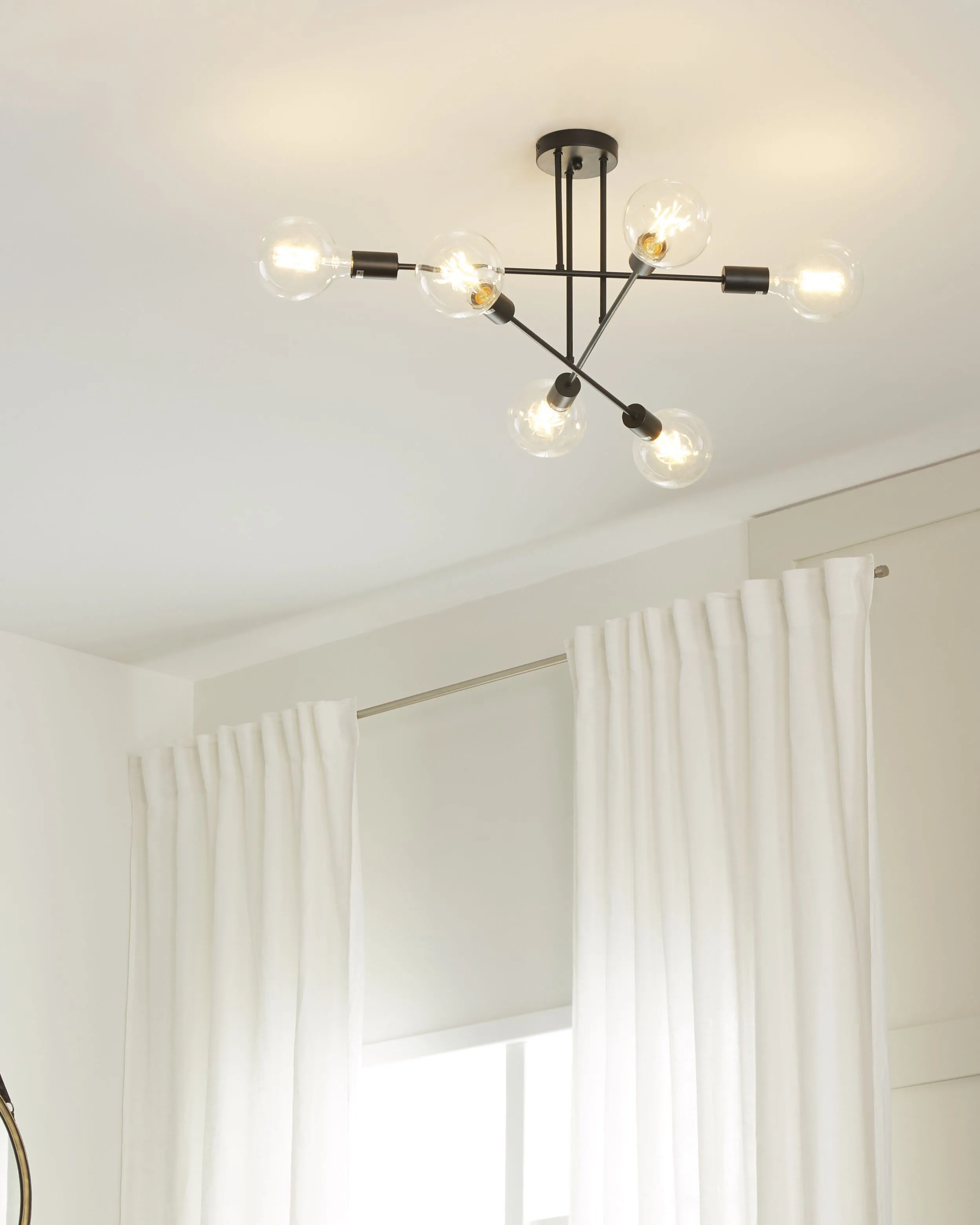 Plafondlamp KIDANE Metaal Zwart