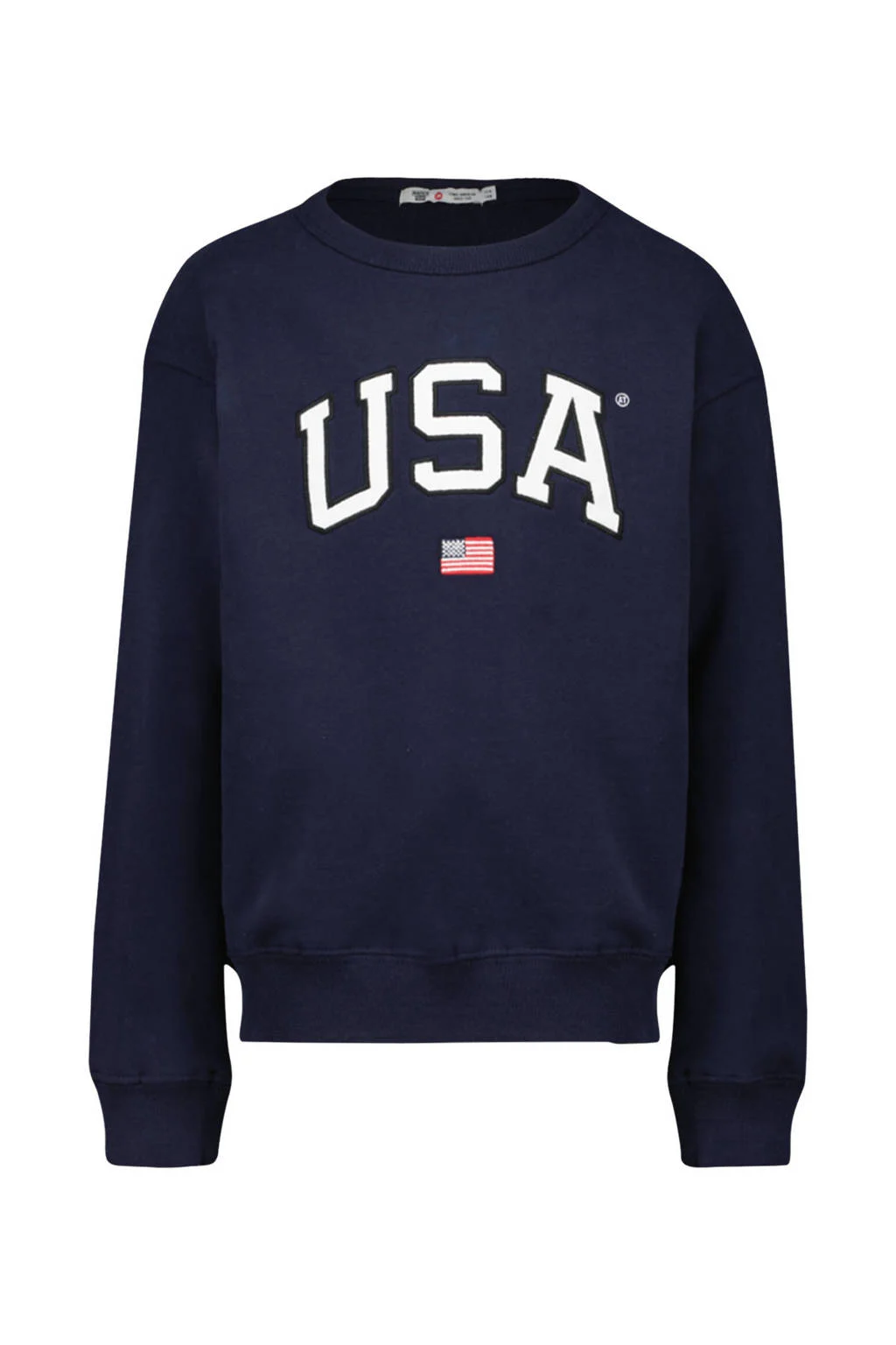America Today sweater Soel Jr met logo donkerblauw