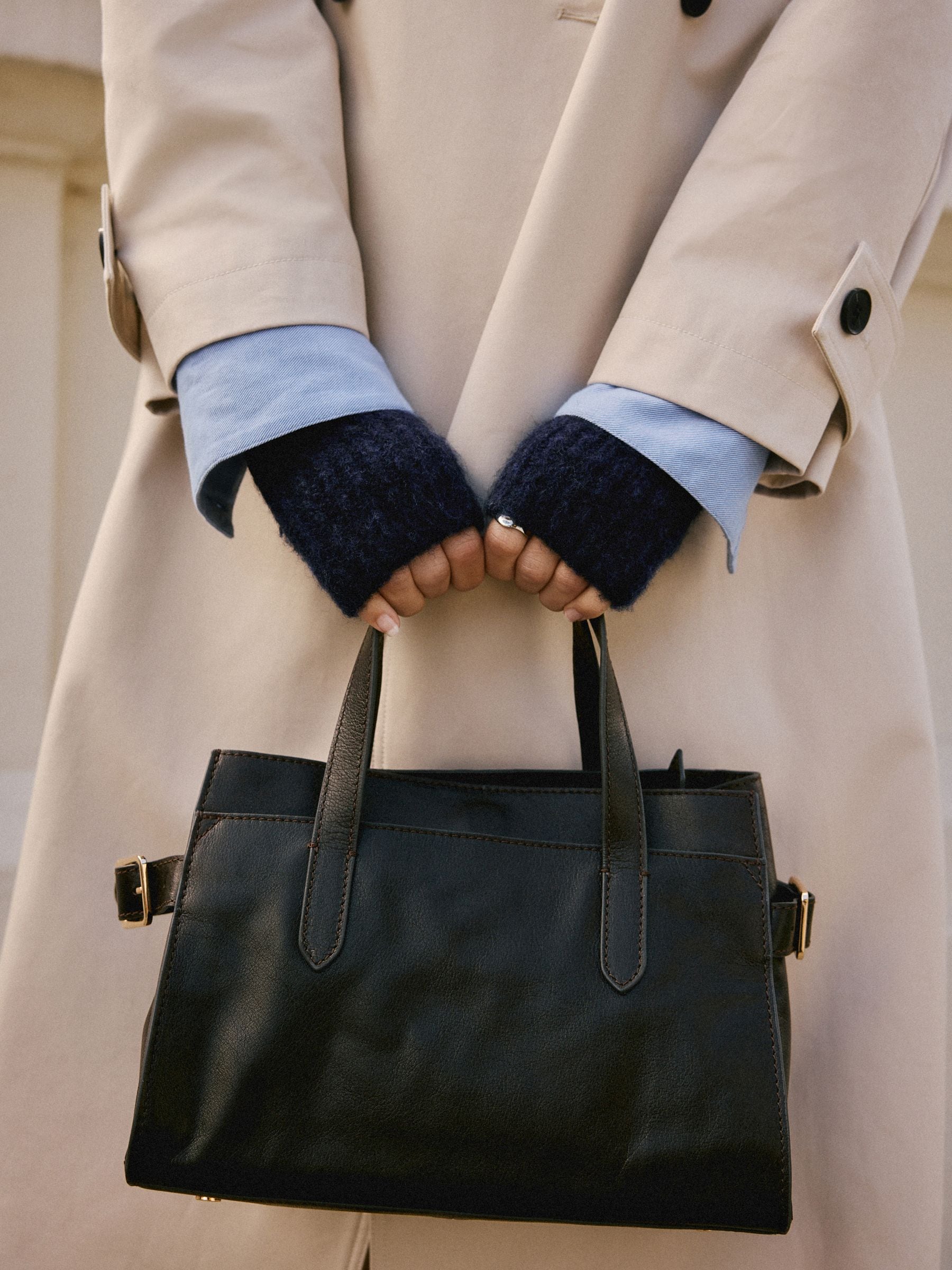 Marineblauw - N. Premium Wool Blend Hand Warmers