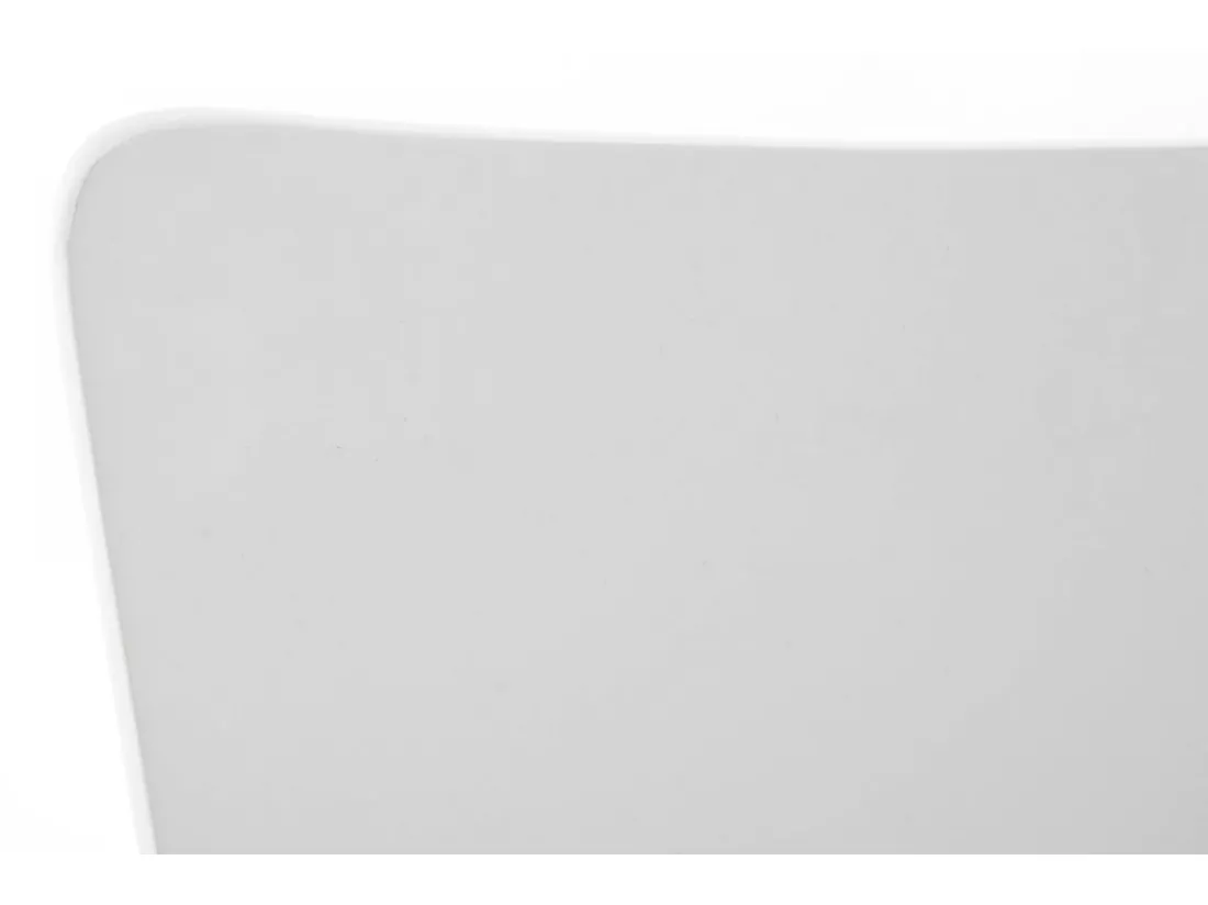 Lot de 2 Chaise de conférence - Bois & Nature - Blanc - Aaron