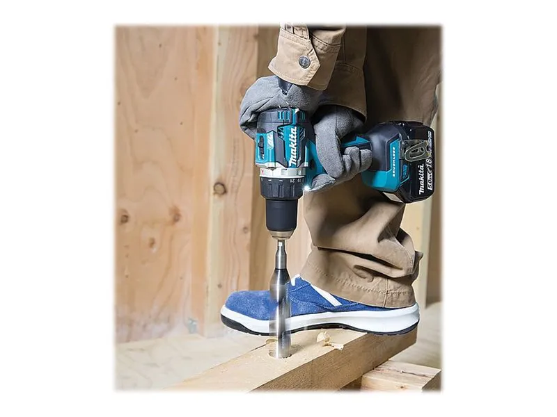 Makita DDF484RTJ - Bor/driver - ledningfri - 2-hastigheders - nøgleløs borepatron 13 mm - 54 N·m - 2 batterier - 18 V