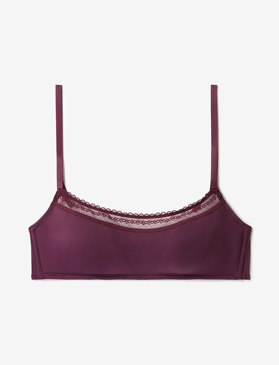 Soutien-gorge sans armatures - violet ethnic