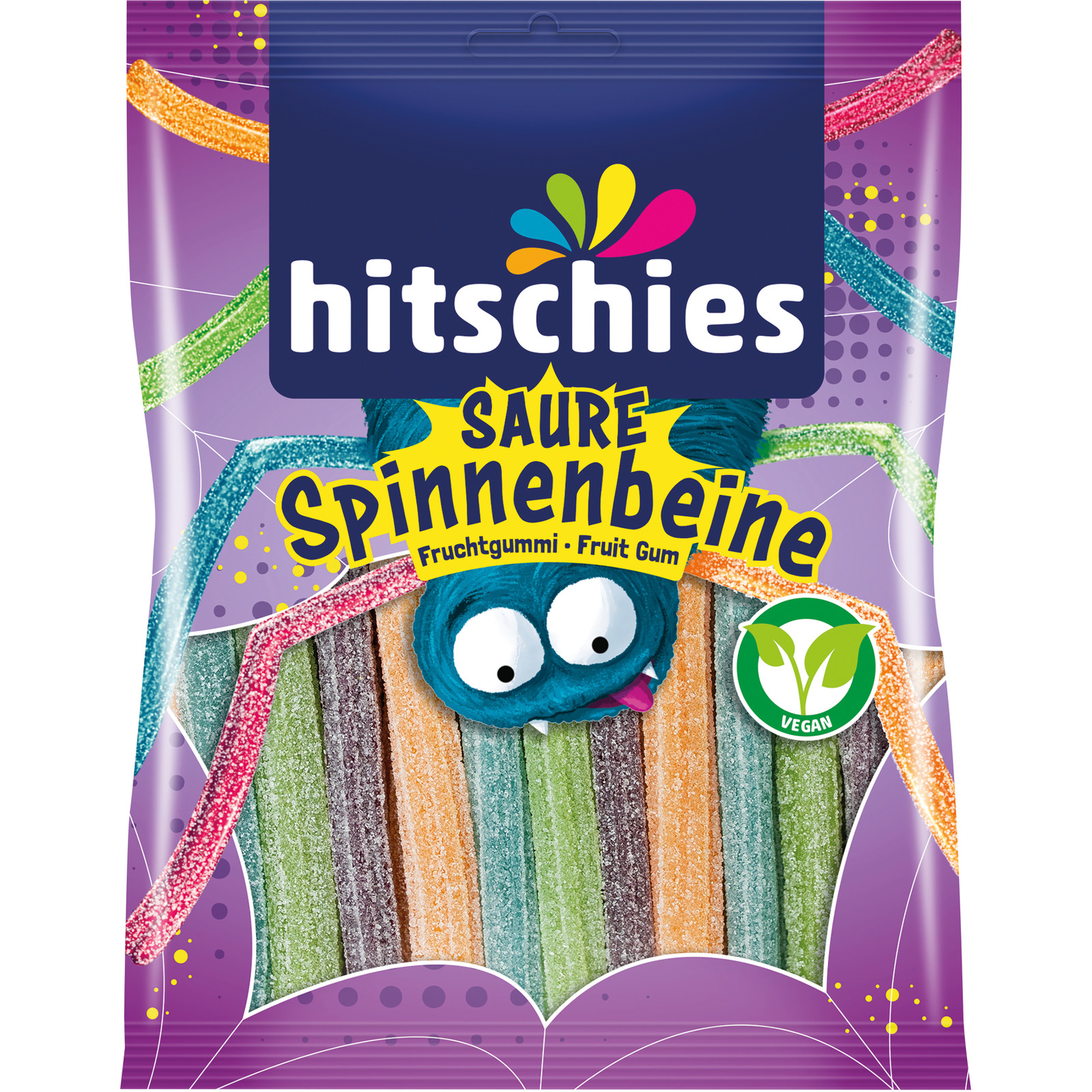Hitschies saure Spinnenbeine bunt 125 g