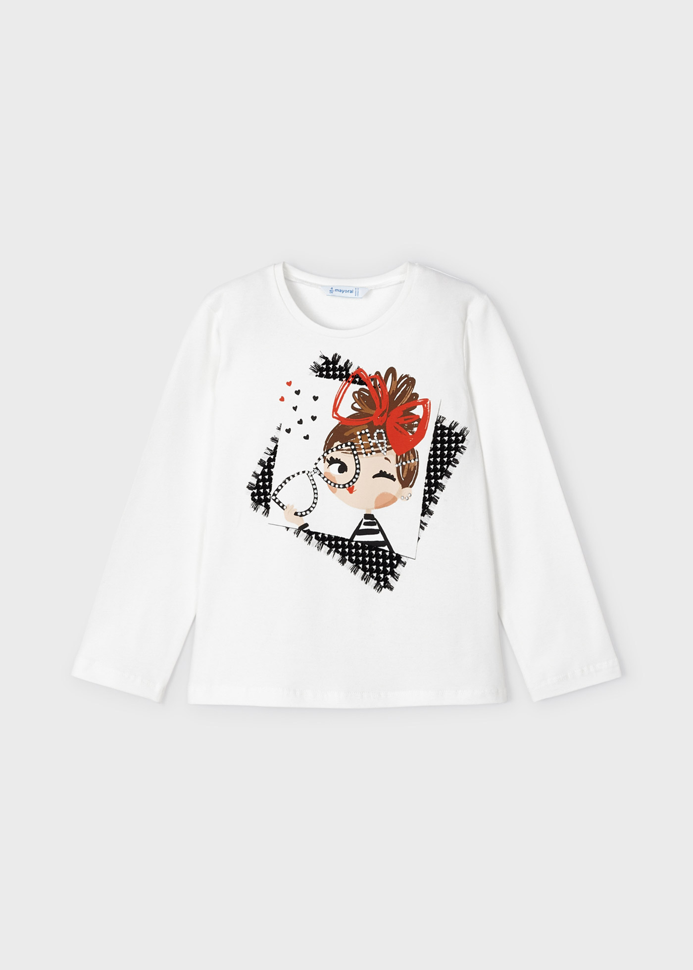Camiseta feminina de algodão estampado