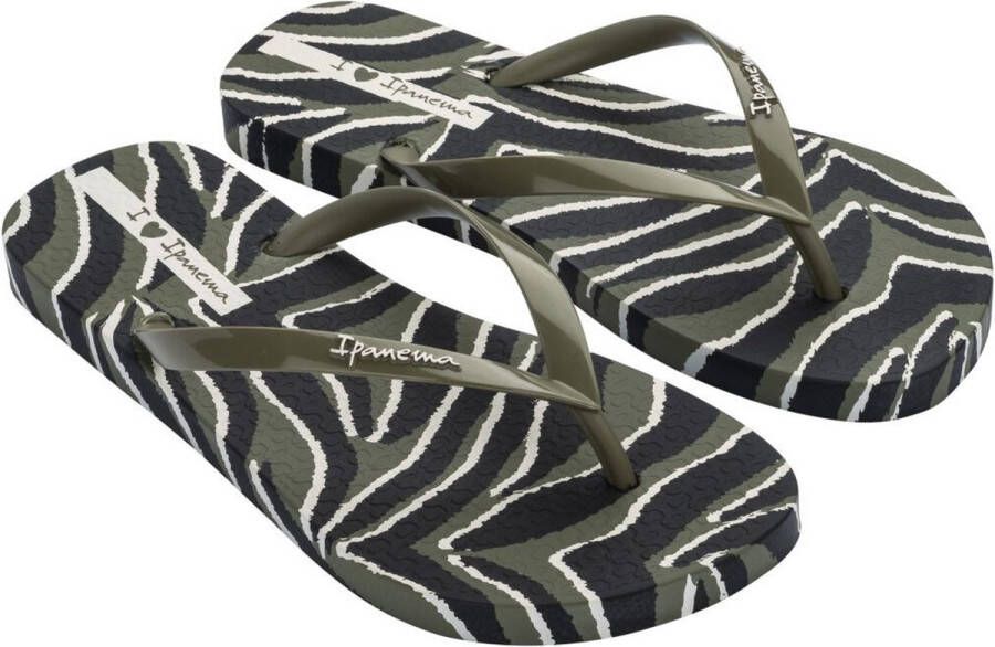 Ipanema Animal Print slipper groen combi