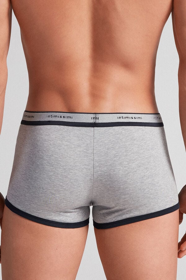 Cuecas boxer em algodão elástico Supima® com logotipo.