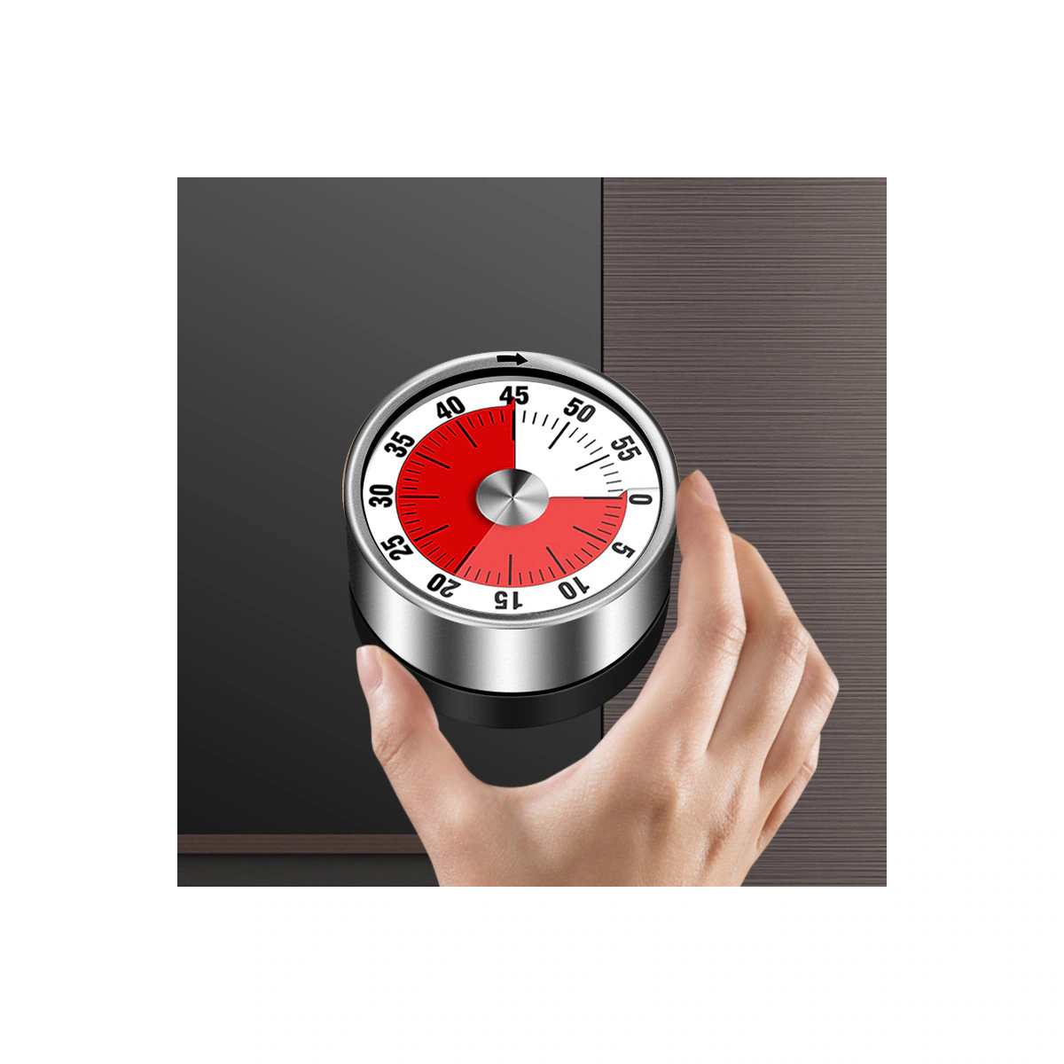 Magnetisk mekanisk timer Sølv