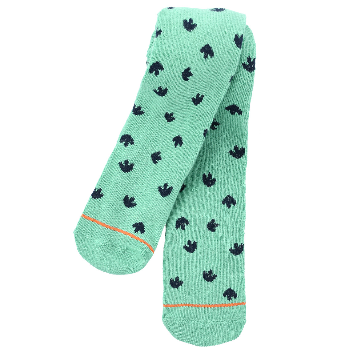 Topomini 2 Baby Strumpfhosen mit Dino-Motiven grün / dunkelblau