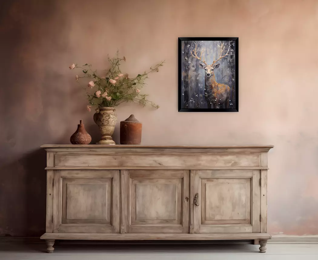 Wandbild 40 x 50 cm Fantastic Deer I
