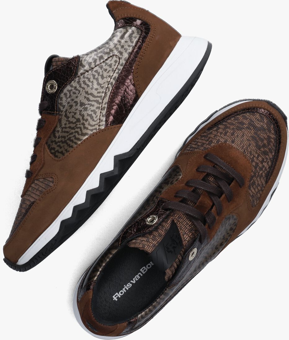 FLORIS VAN BOMMEL cognac floris van bommel lage sneakers sfw-10078
