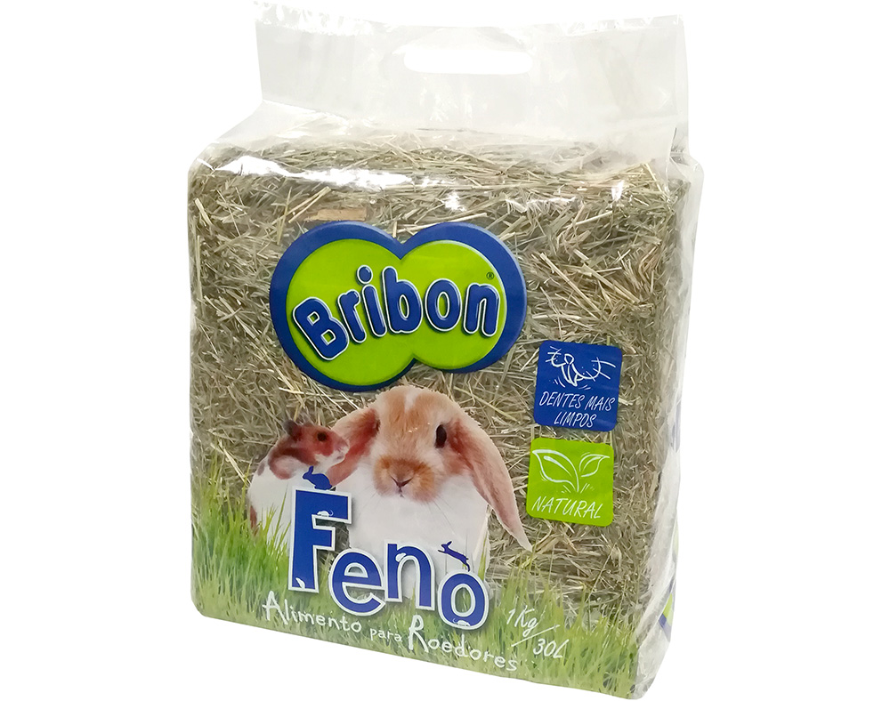 FENO NATURAL BRIBON PARA ROEDORES 1KG