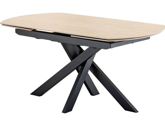 CONCEPT1 - Table Furiani 160/240 x 90 x 74,5 cm travertin