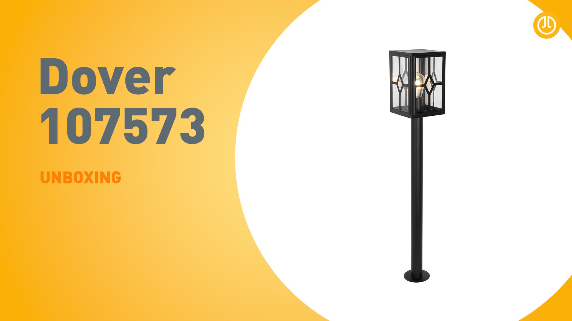 Klassieke staande buitenlamp zwart 100 cm IP44 - Dover