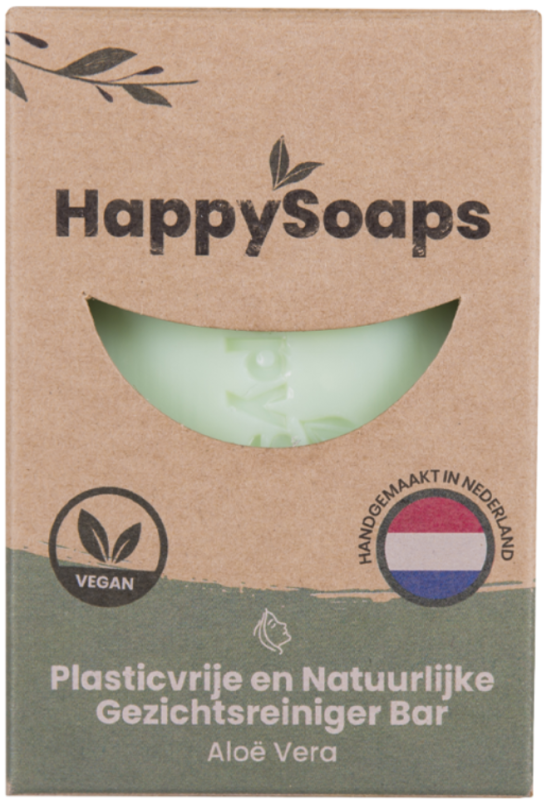 HappySoaps Gezichtsreiniger Bar Aloë Vera 70 gr