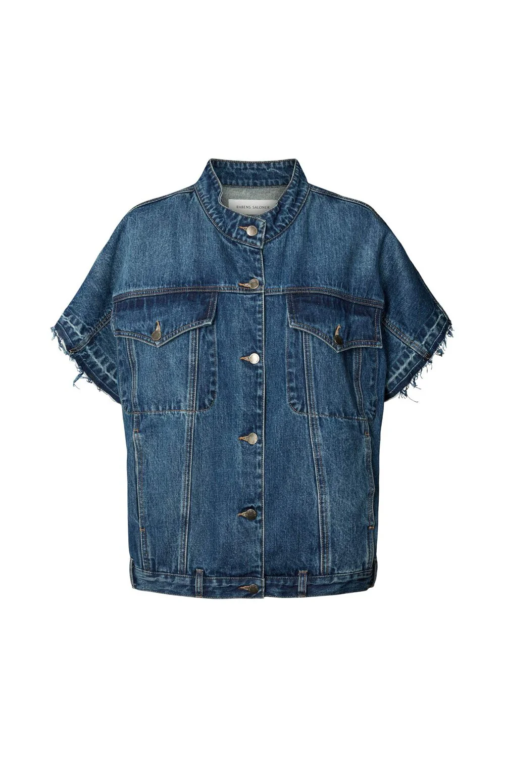 Rabens Saloner  Mir denimvest - Washed Indigo