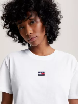Camiseta Reciclada com Corte Clássico e Estampa de Emblema