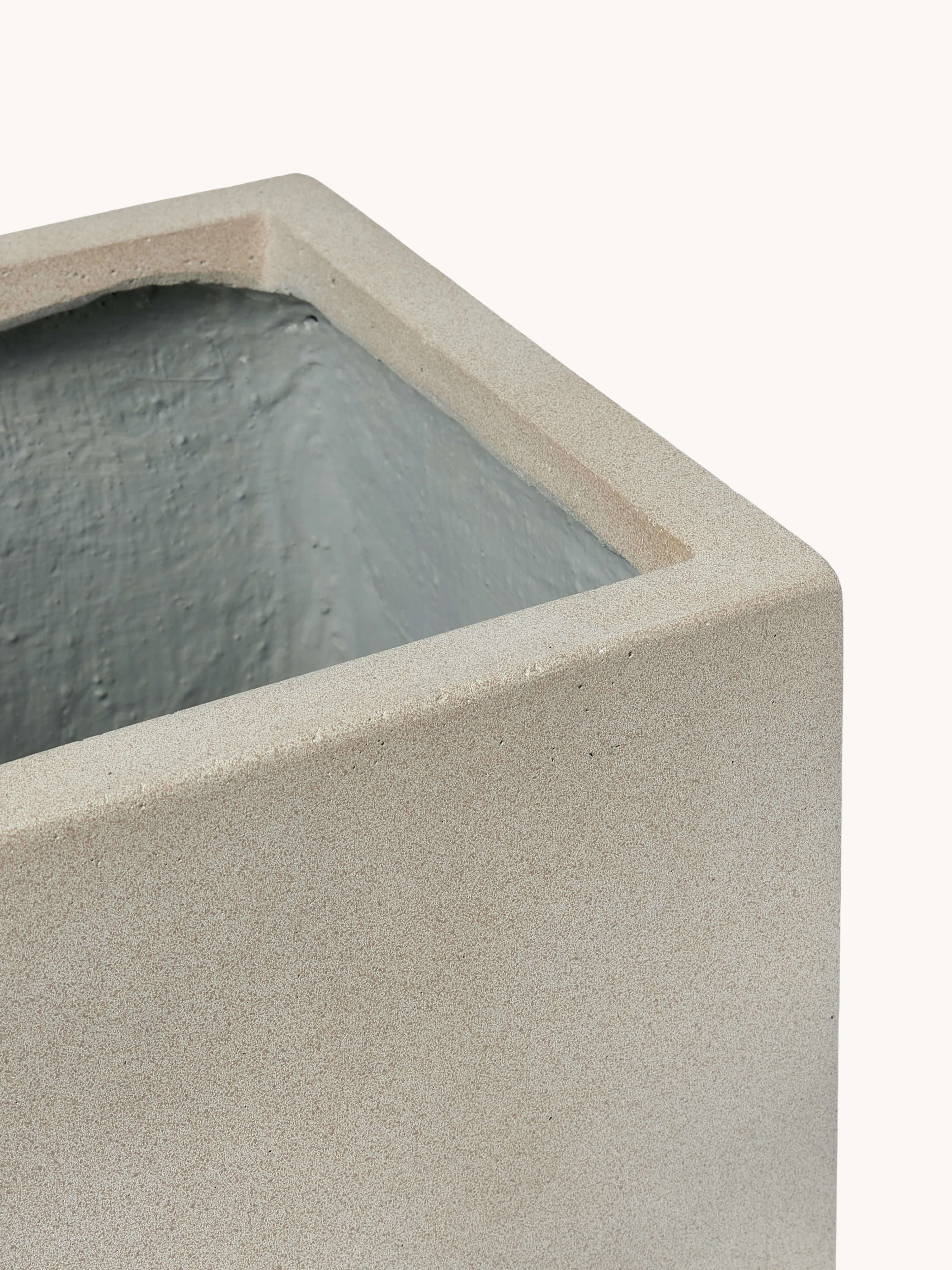 Outdoor plantenpot Tuscany van beton, H 30 cm