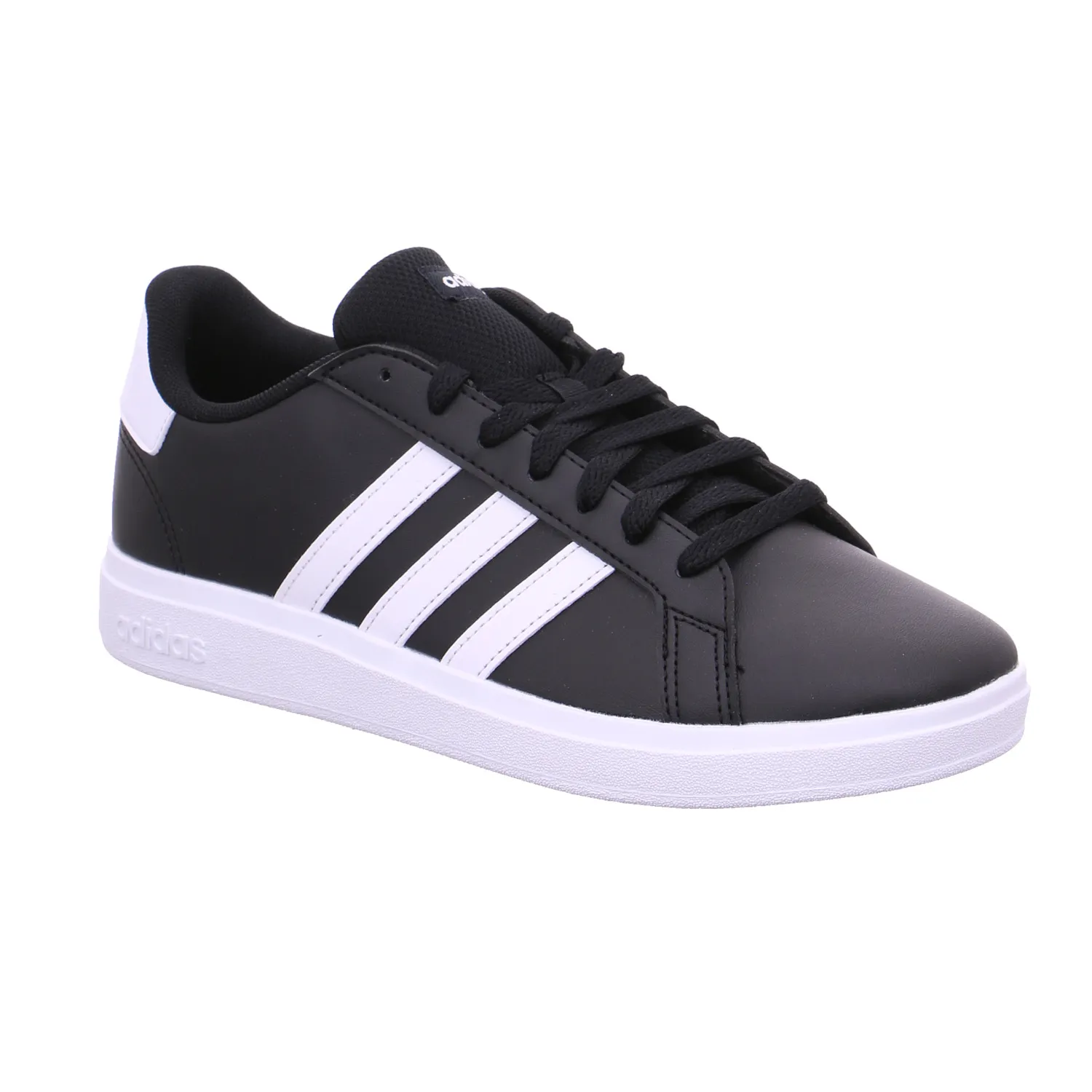 ADIDAS Kinder Sportschuh Schwarz Lederimitat