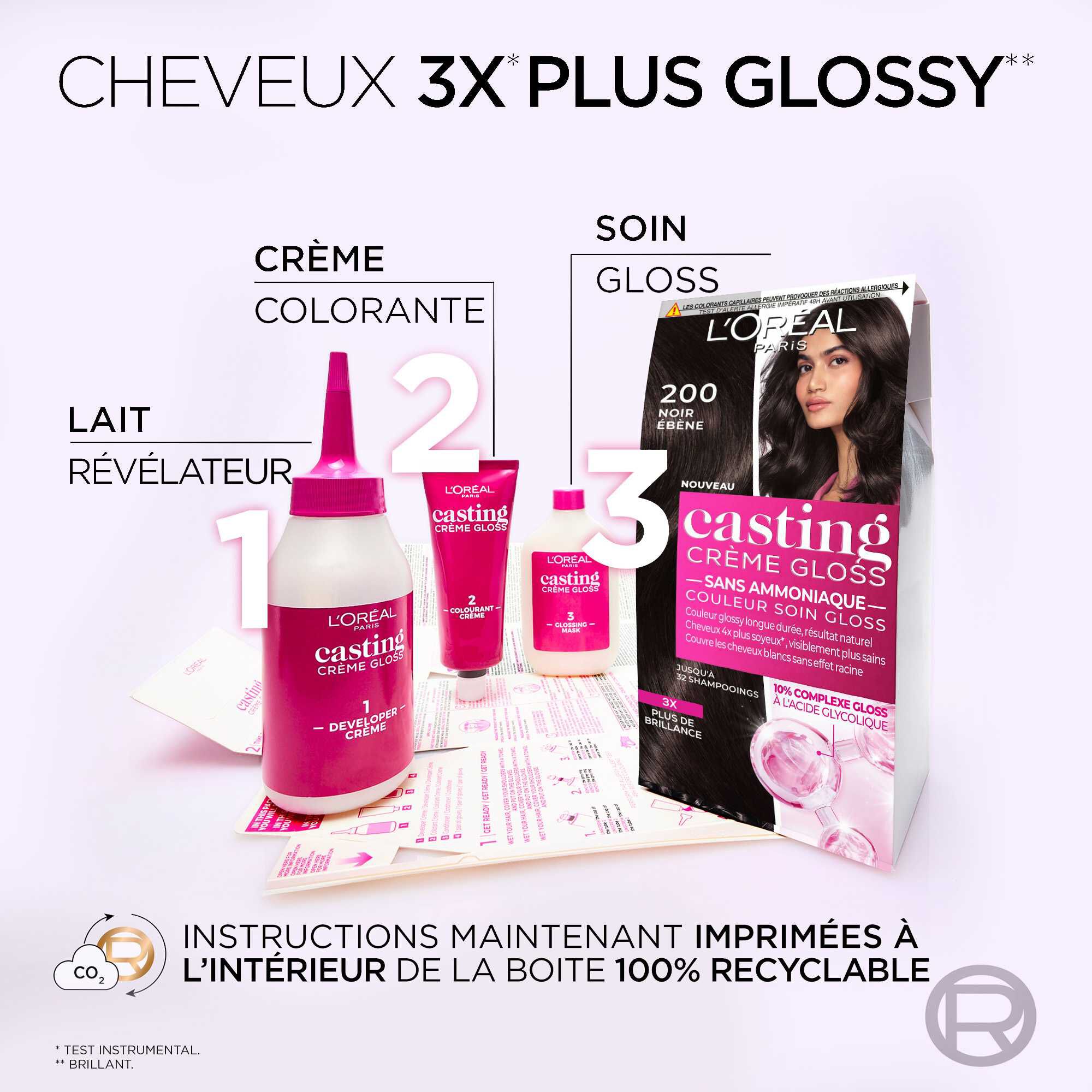 Casting Crème Gloss Coloration Brune-Noire - L'Oréal Paris