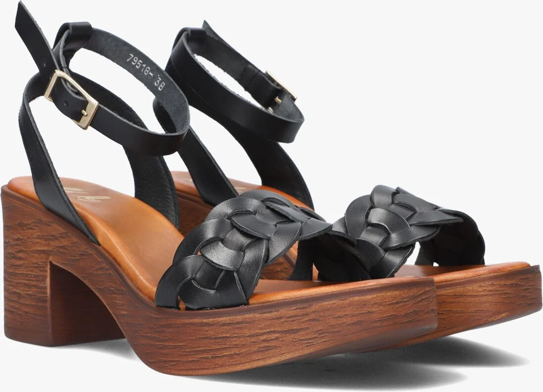 RED-RAG zwarte red-rag sandalen 79518