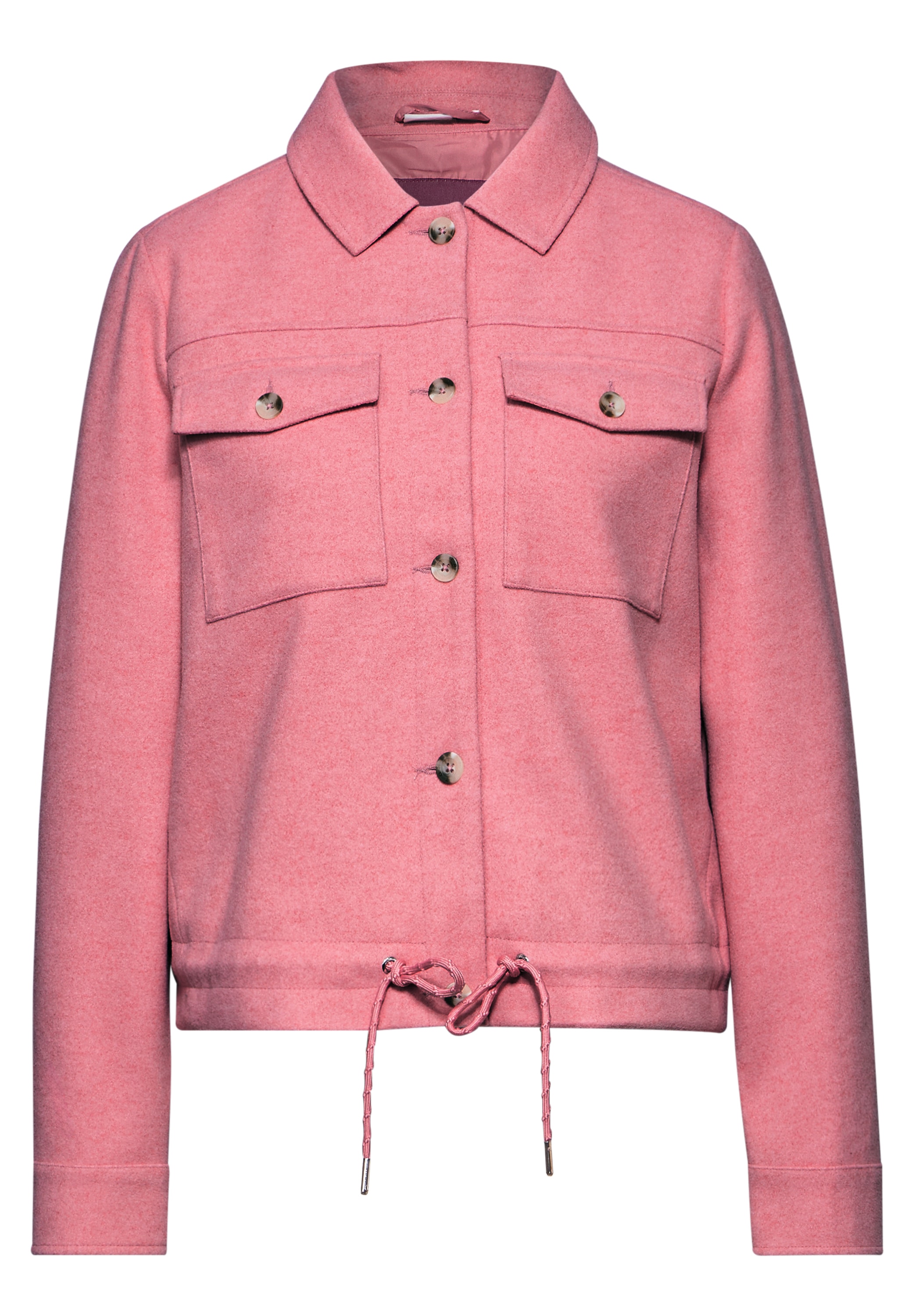 STREET ONE Hemdjacke in Wolloptik