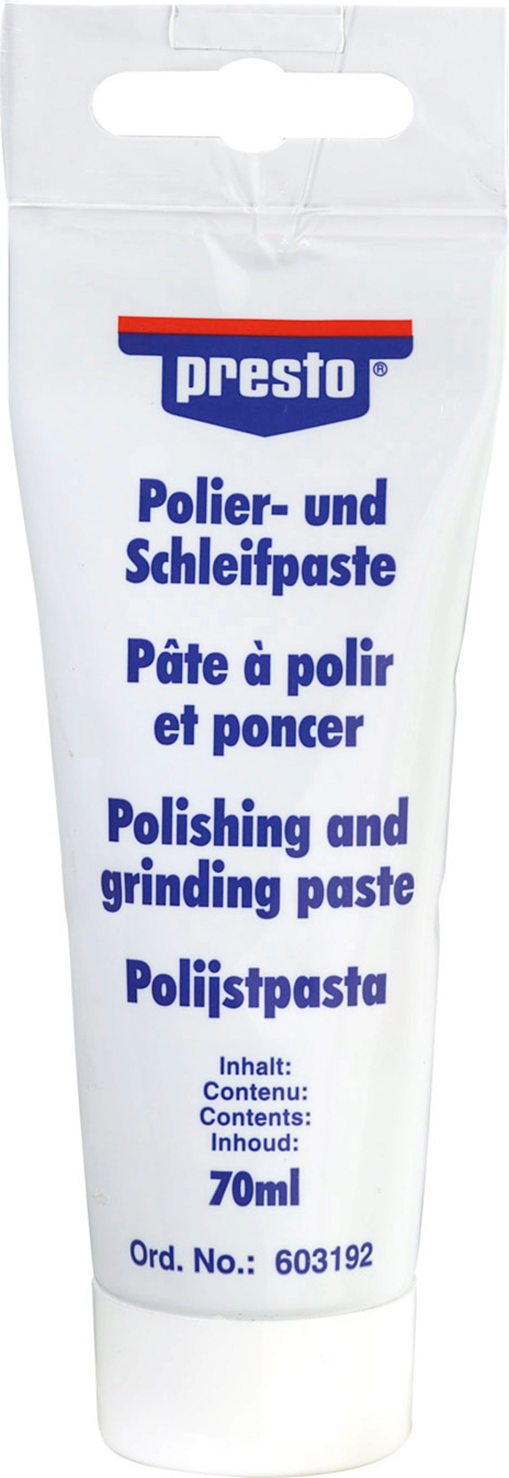 presto  Polier- und Schleifpaste, 70 ml    Polierpaste für lackierte Oberflächen