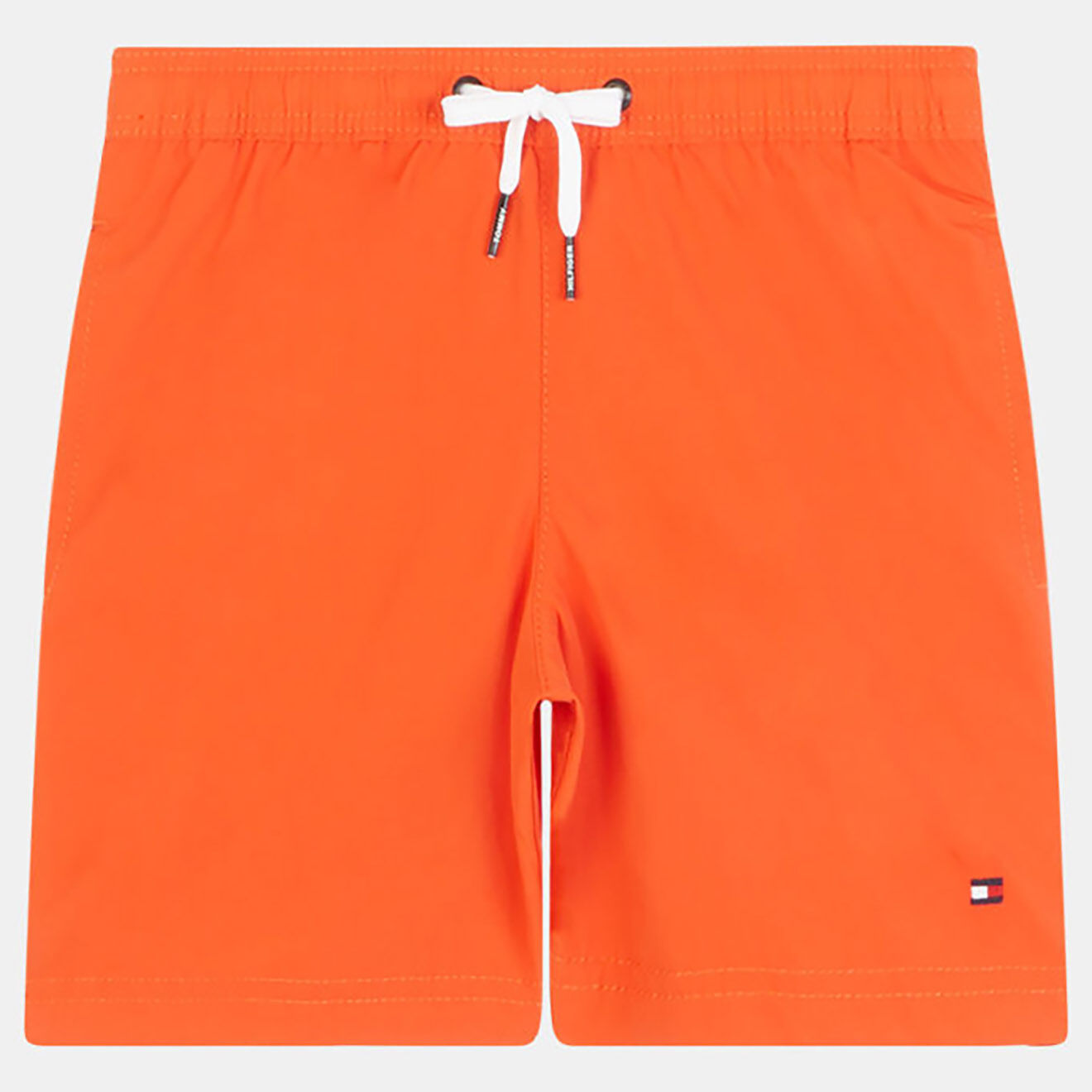 Tommy Hilfiger Short de bain uni logo orange