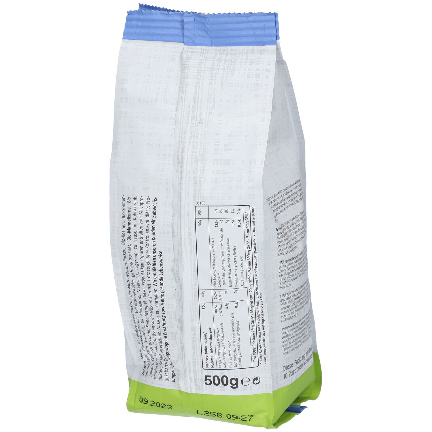 Seitenbacher® Bio natur Bio Müsli Frühstücksmischung
