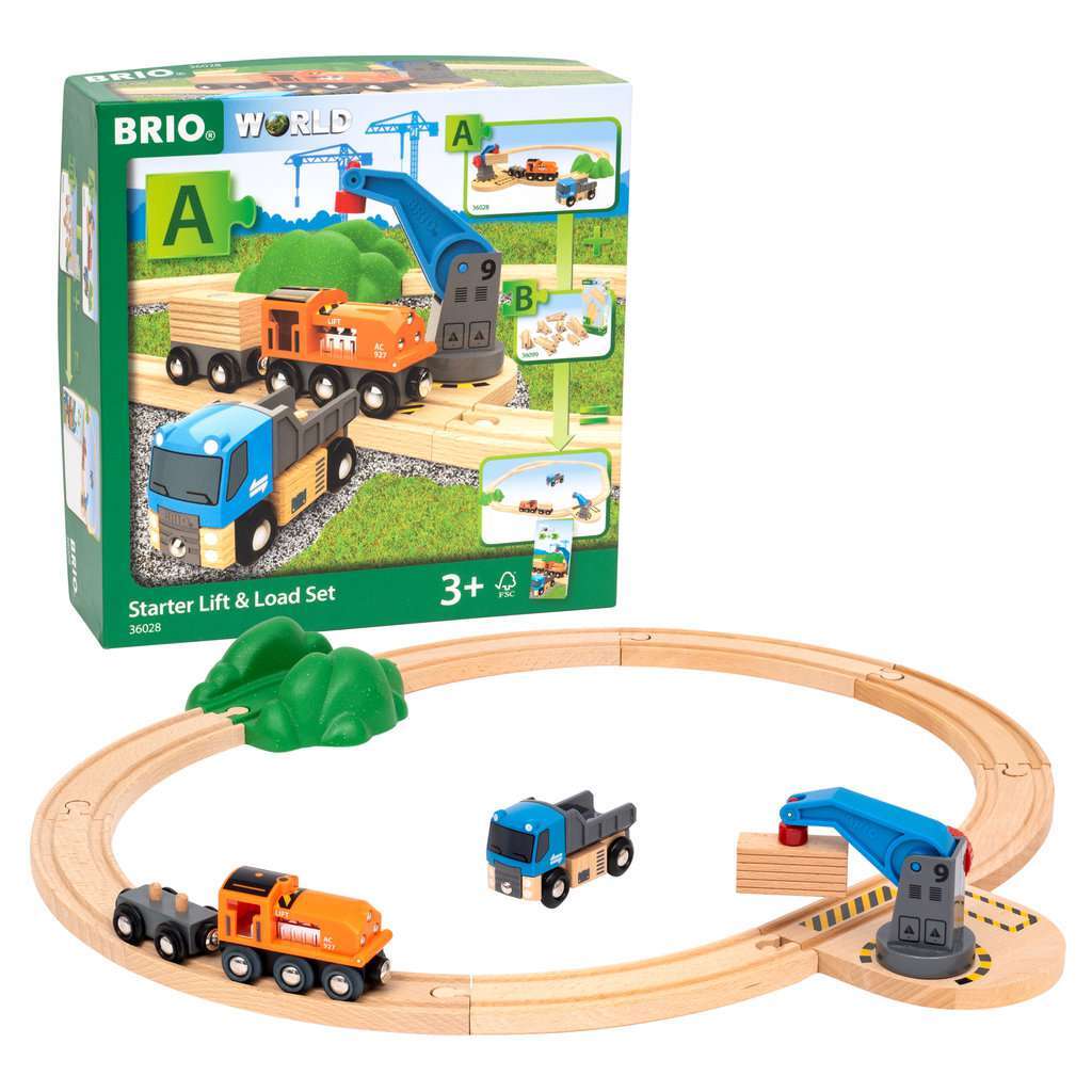 BRIO Spiel Starterset Güterzug mit Kran A