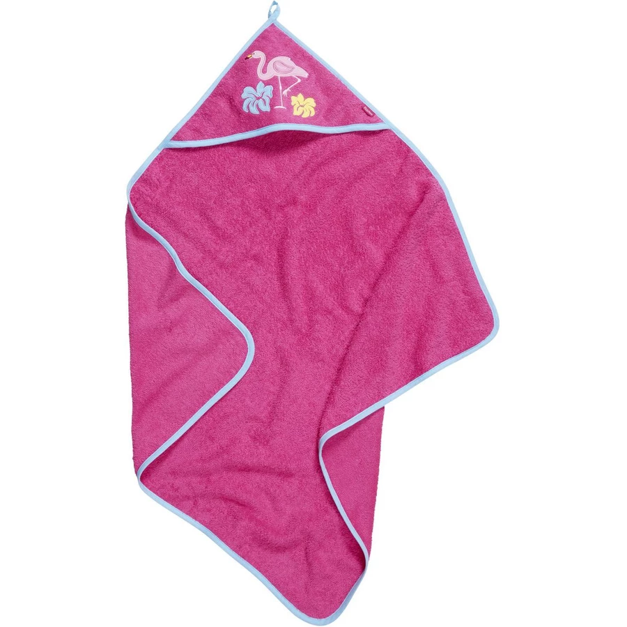 Playshoes Frottee-Kapuzentuch Flamingo pink