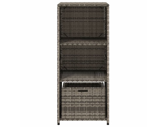 VIDAXL - Armoire de jardin Armoire de rangement de jardin gris 50x55x115 cm résine tres...