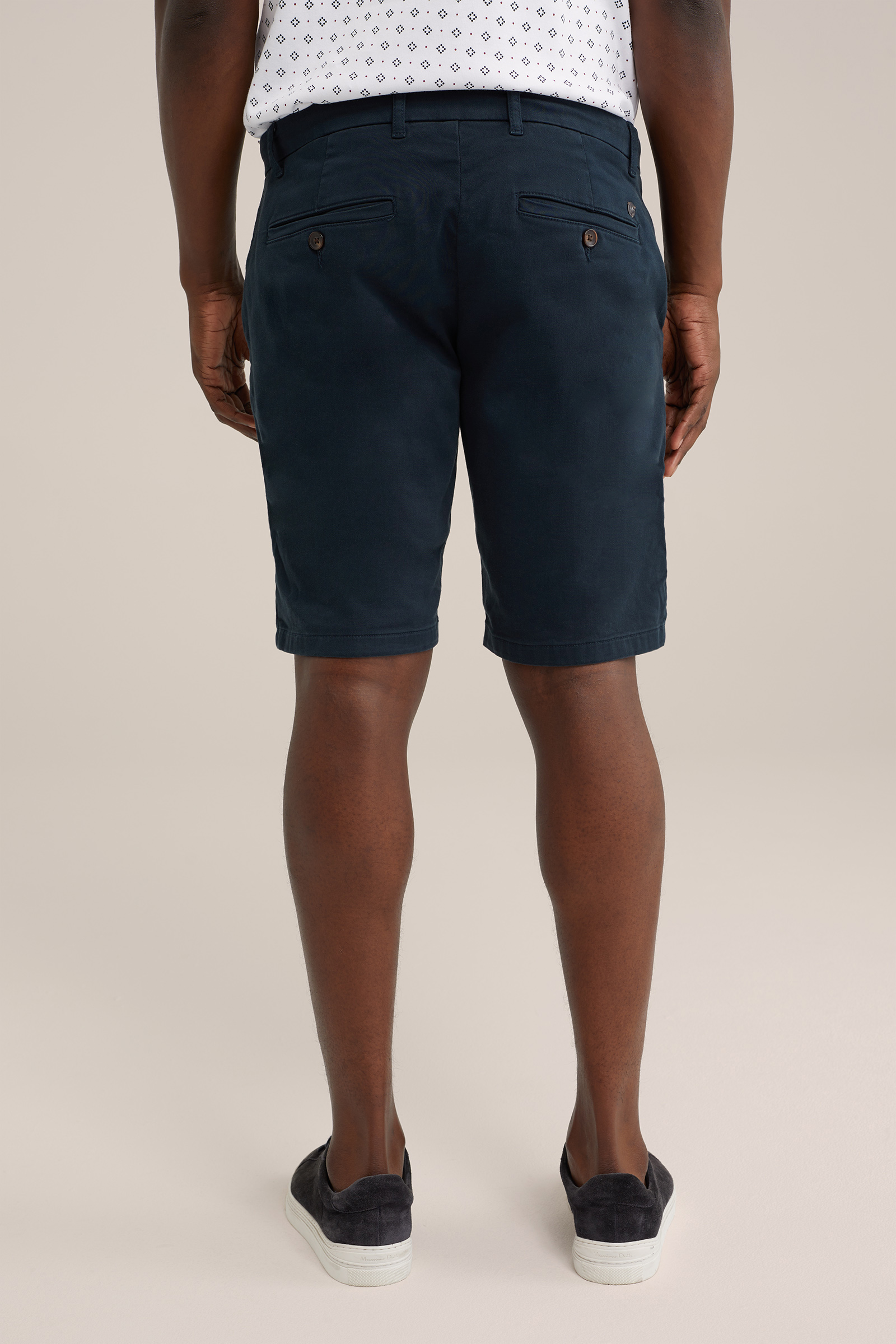 slim fit jog chinoshort WE Fashion Donkerblauw