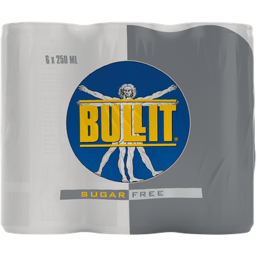 Bullit Sugar Free 6 x 250 ml
