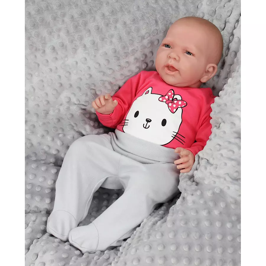 TupTam Mädchen Baby Body Langarm Unifarben 5er Pack rosablau
