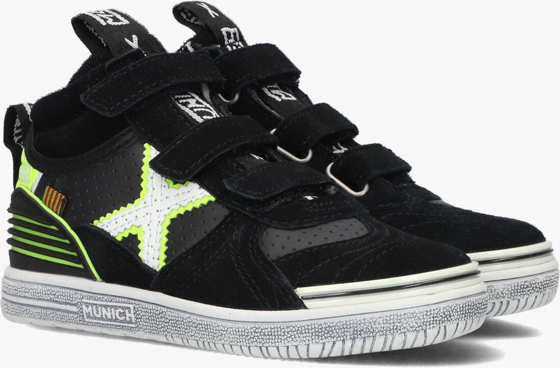 MUNICH zwarte munich hoge sneaker g3 boot velcro