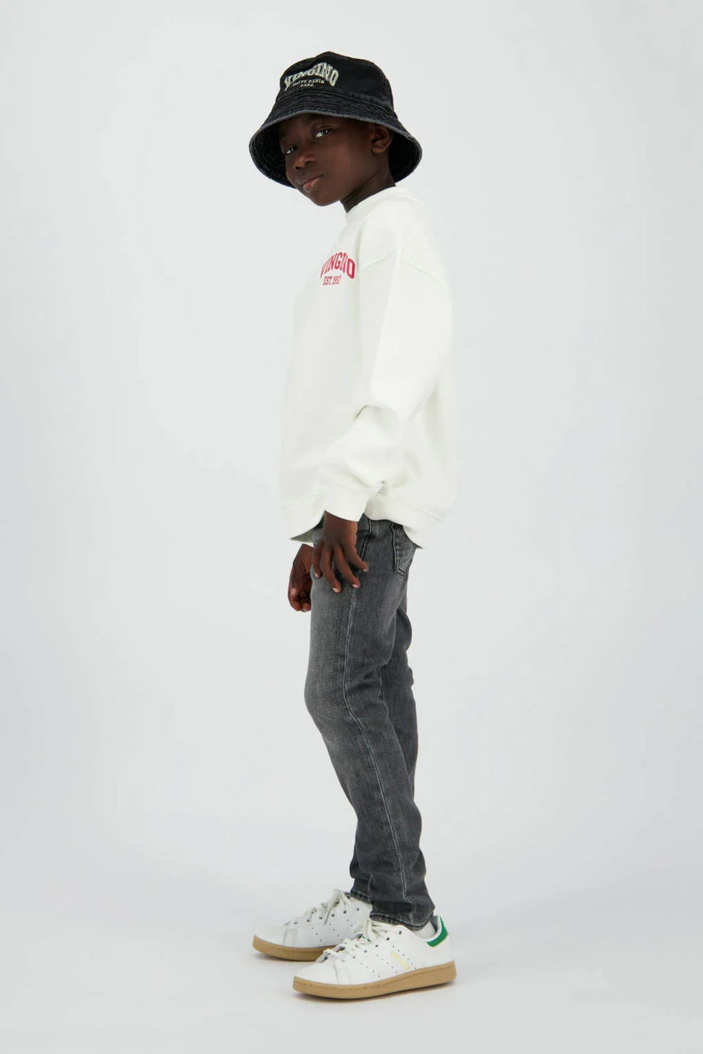 Vingino waist slim fit jeans grey denim