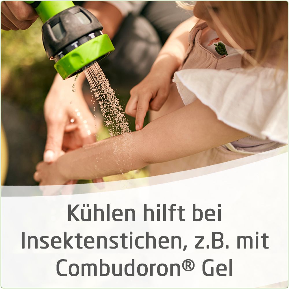 Combudoron® Gel kühlt & lindert Schmerzen bei Insektenstichen, Sonnenbrand & leichten Verbrennungen